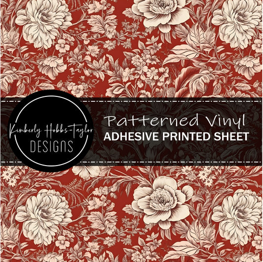 Red Chinoiserie C vinyl