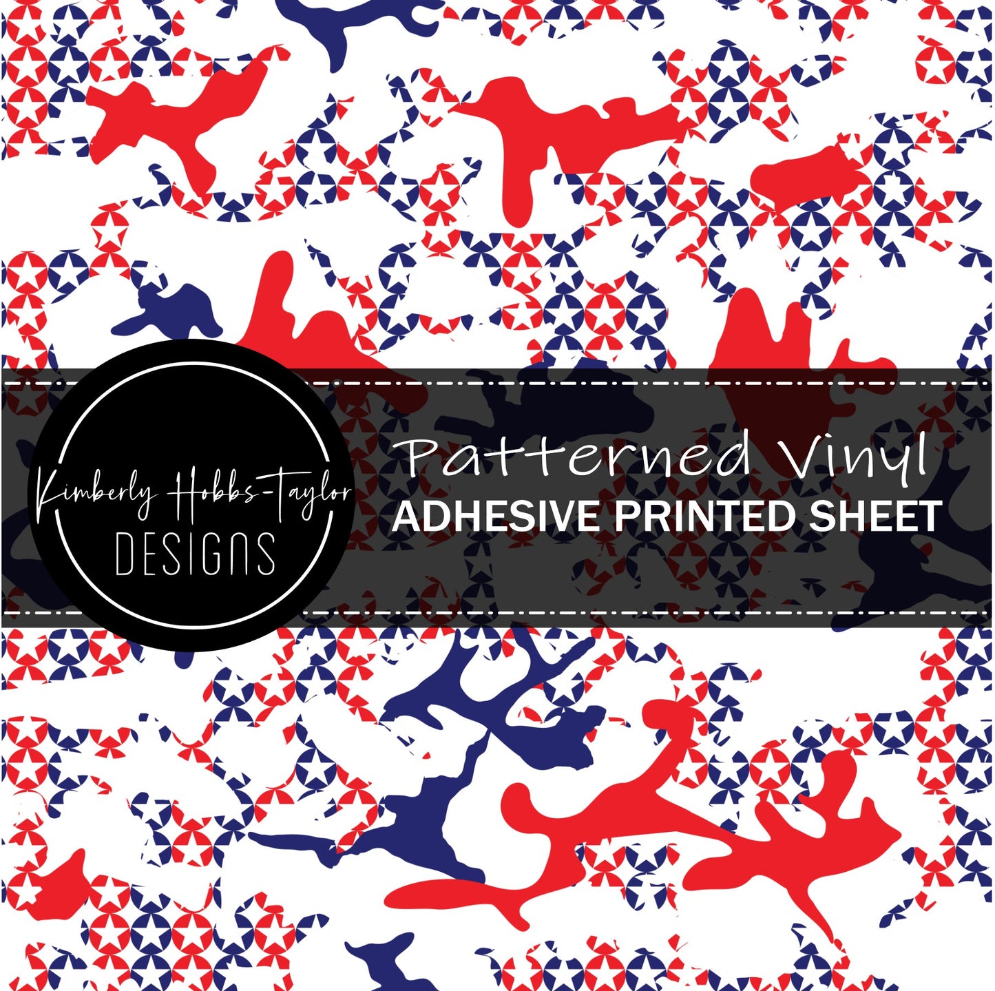 Red White Blue Camo E vinyl