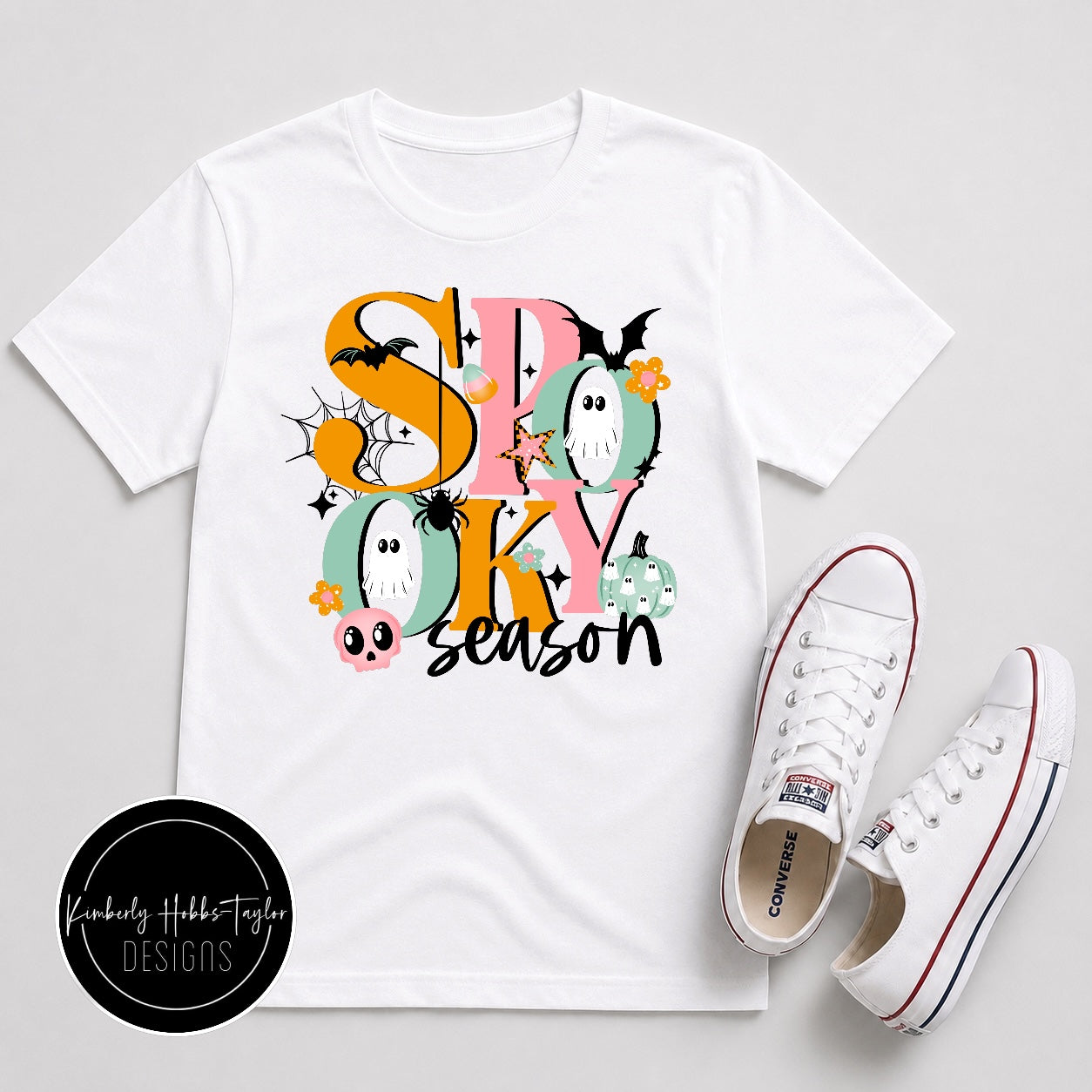 Finished Shirt - Pastel Spooky Mashup