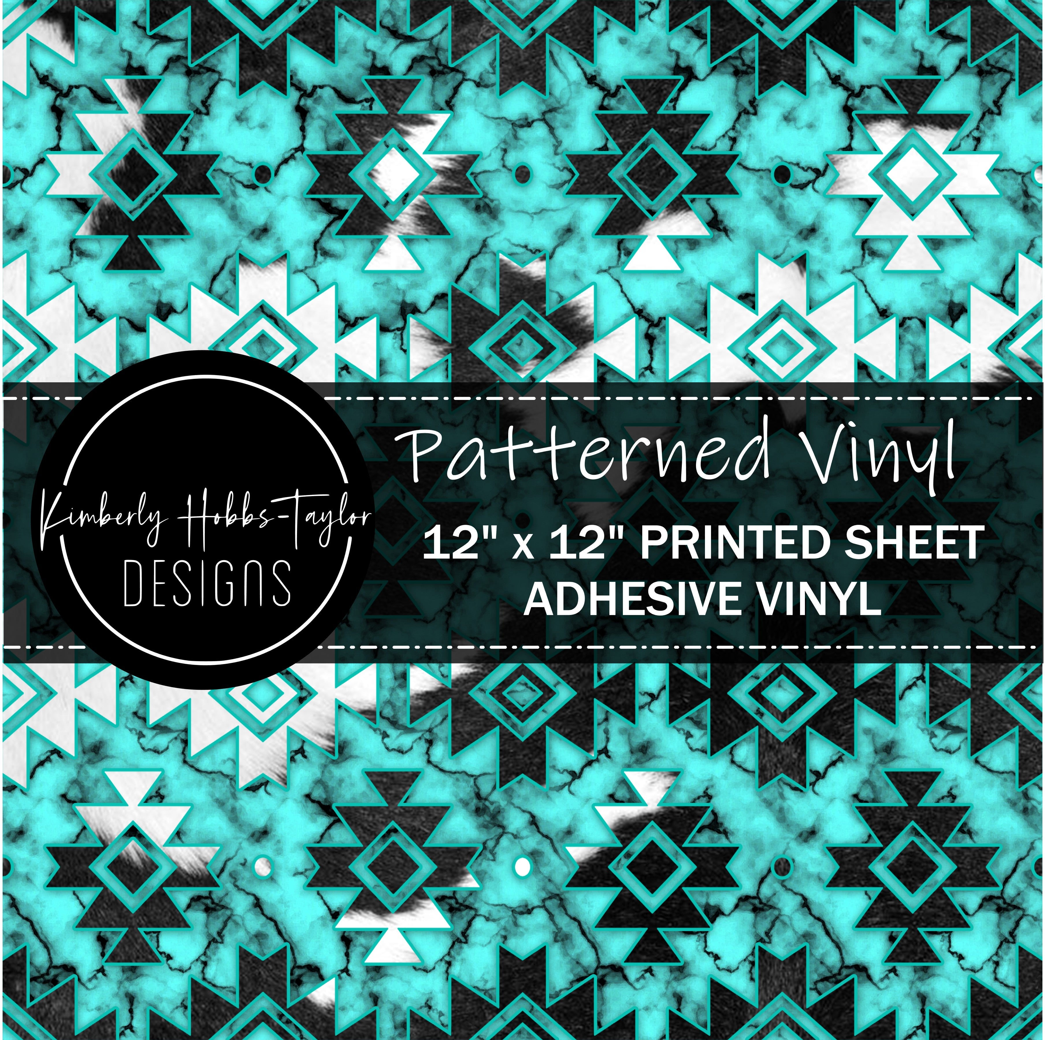 Aztec Rugs Turquoise Turquoise Aztec vinyl – Kimberly Hobbs-Taylor Designs