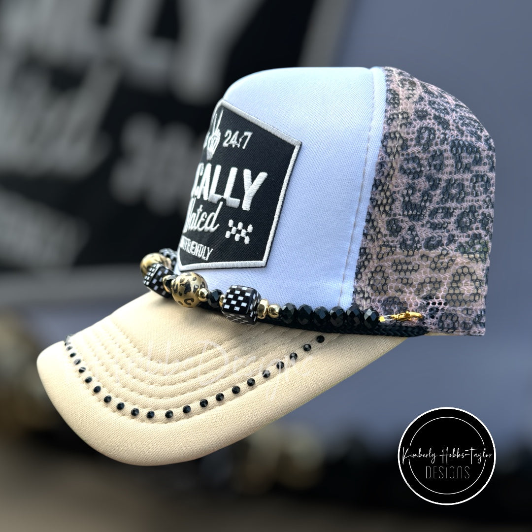 Locally Hated and Not Friendly Trucker Hat - Leopard