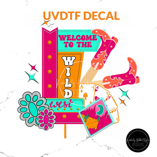 UVDTF Decal - Neon Wild West Cowgirl