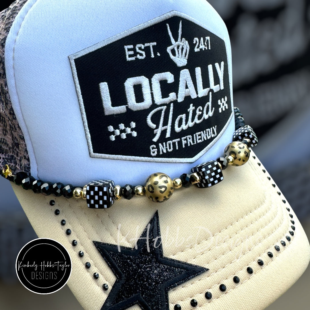 Locally Hated and Not Friendly Trucker Hat - Leopard