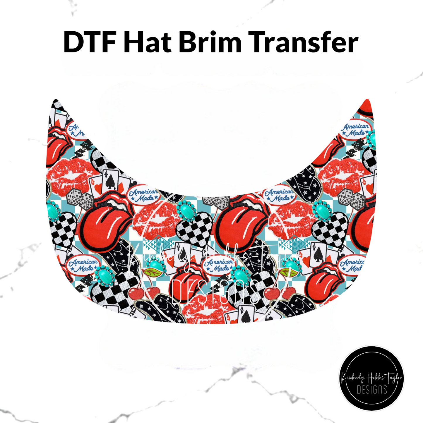 DTF Hat Brim Transfer - A Real Joker