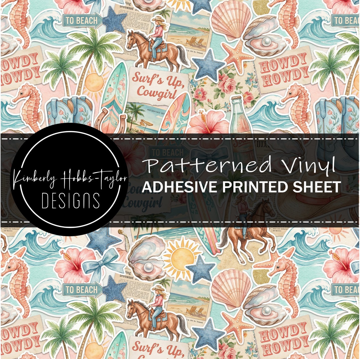 Surfs Up Collage vinyl