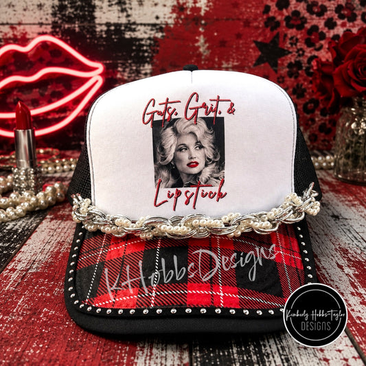 Guts Grit and Lipstick - Trucker Hat