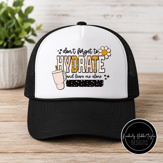 DTF Hat Transfer - Don’t Forget to Hydrate
