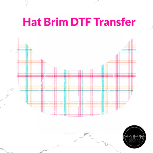 DTF Hat Brim Transfer - Summer Stripes - Jimothy Coord