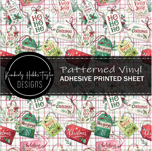 Christmas Tags vinyl