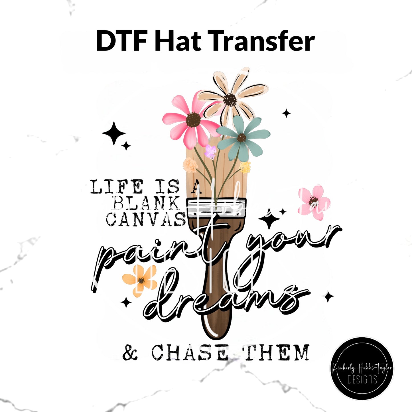 DTF Hat Transfer - Pain Your Dreams