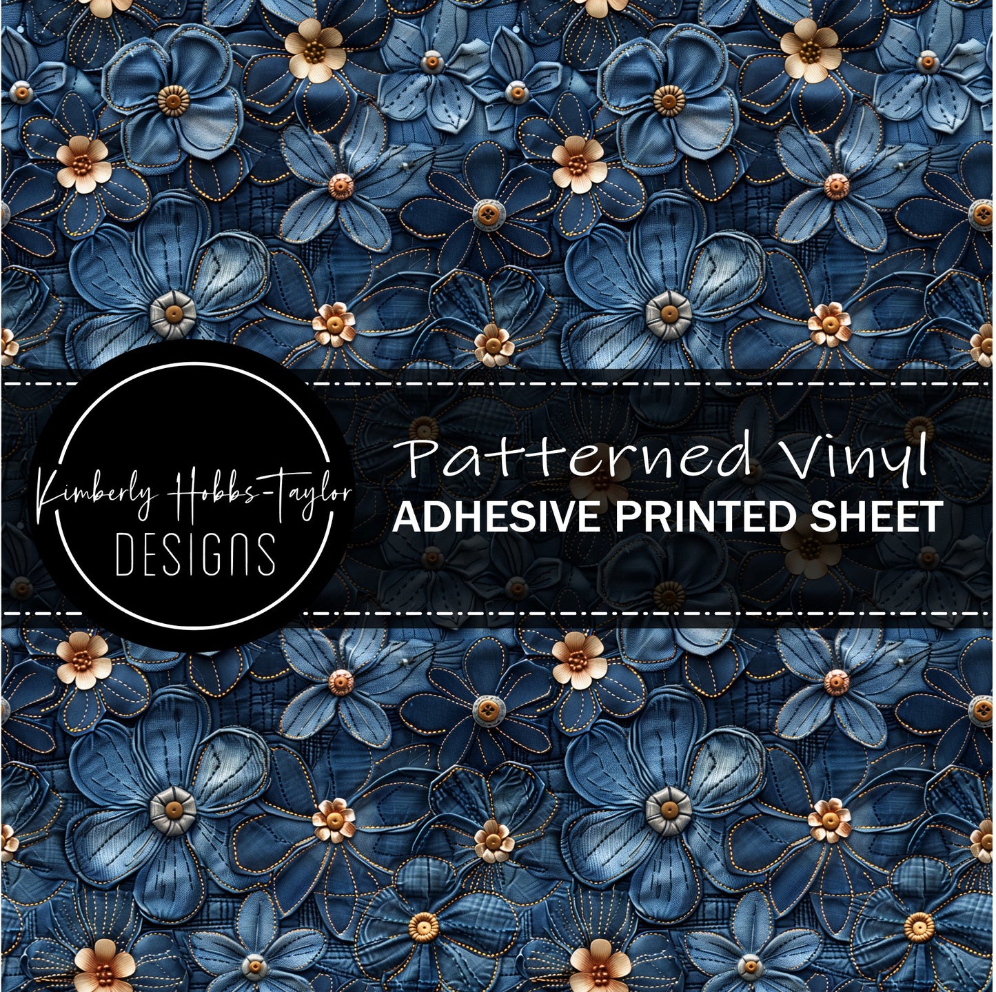 Denim Flowers B vinyl