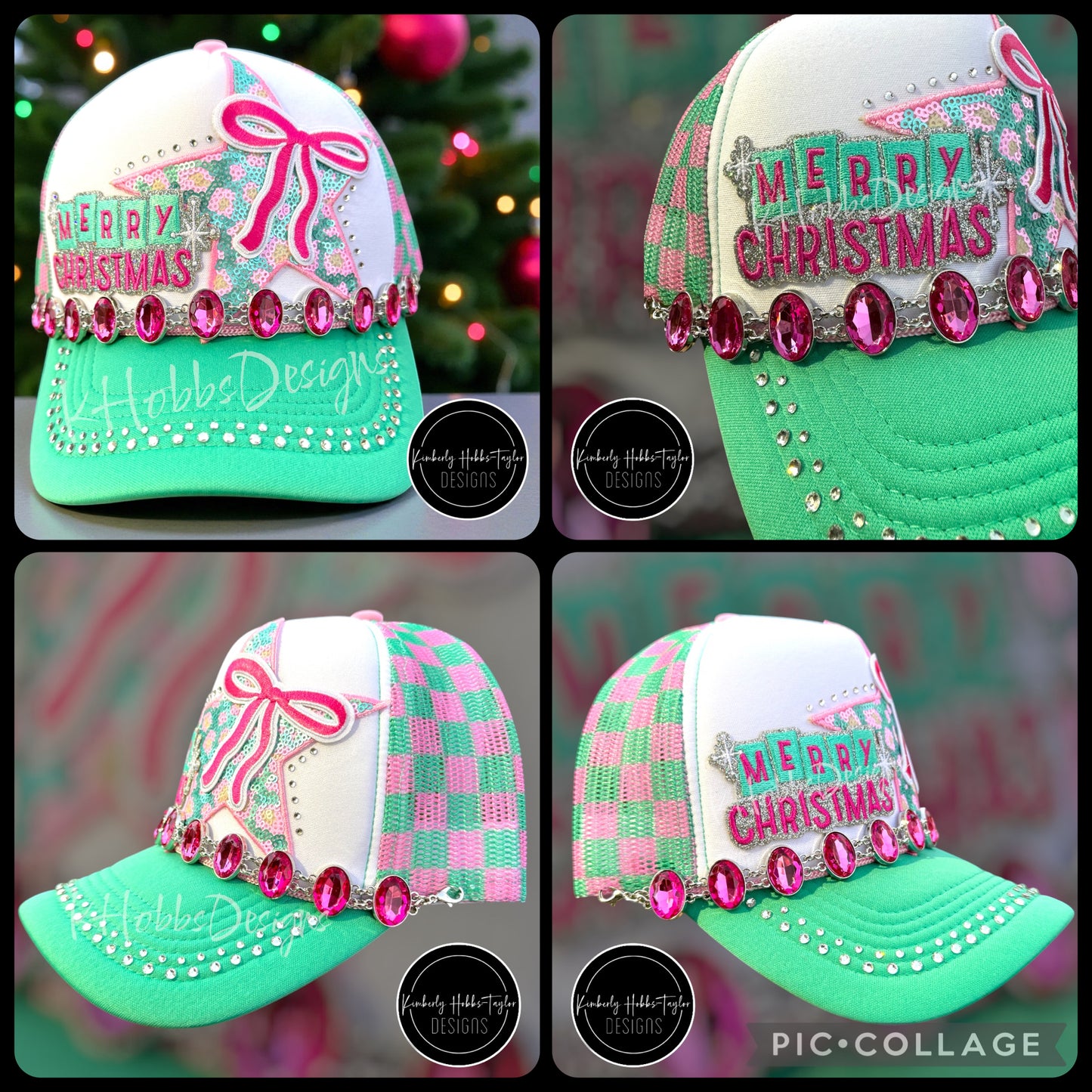 Retro Merry Christmas Trucker Hat
