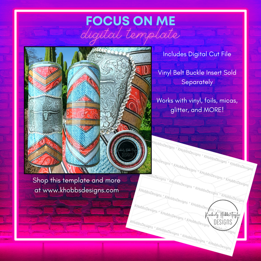 Focus On Me Template for Tipsy Magnolia 24 Plump - Digital Cut File Only