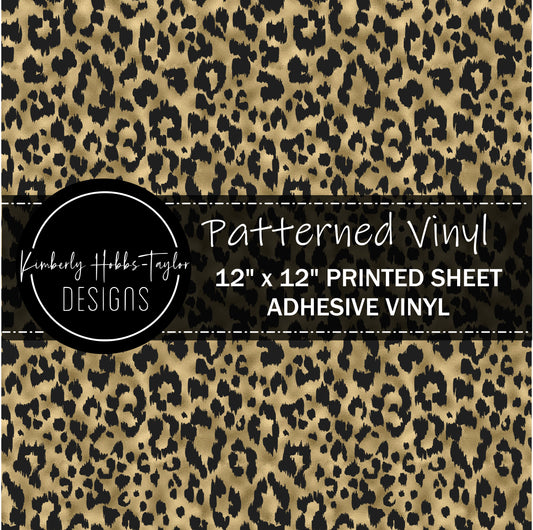 Gold and Black Leopard vinyl