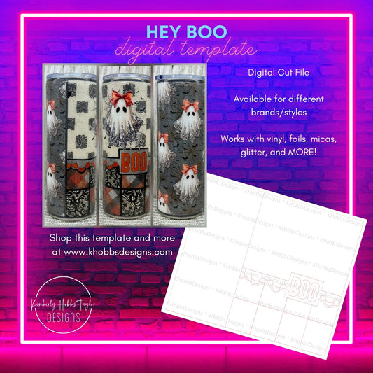 Hey Boo Template for HOGG 20 Skinny Straight - Digital Cut File Only