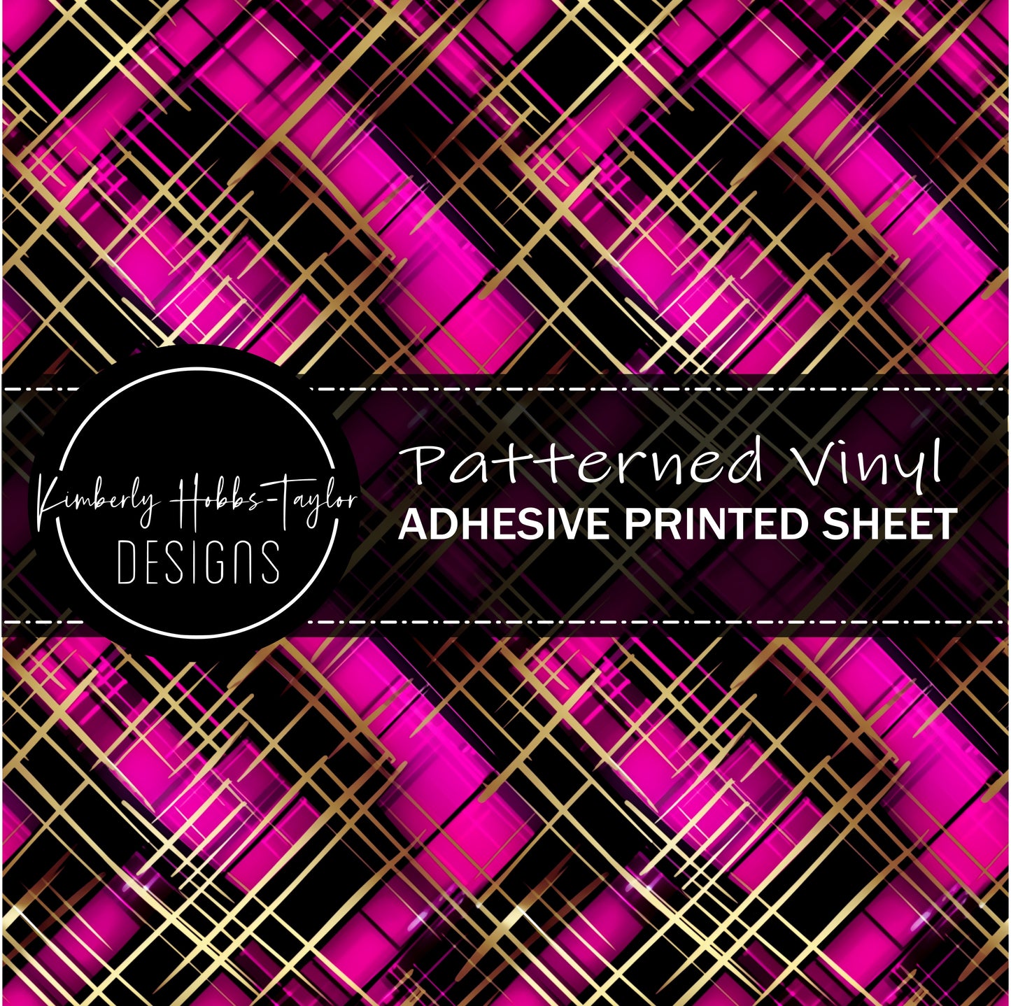 Hot Pink Plaid vinyl