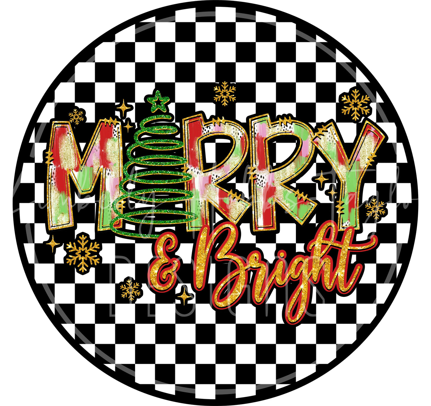 Merry and Bright Coquette Christmas - KHobbs Exclusive Decal