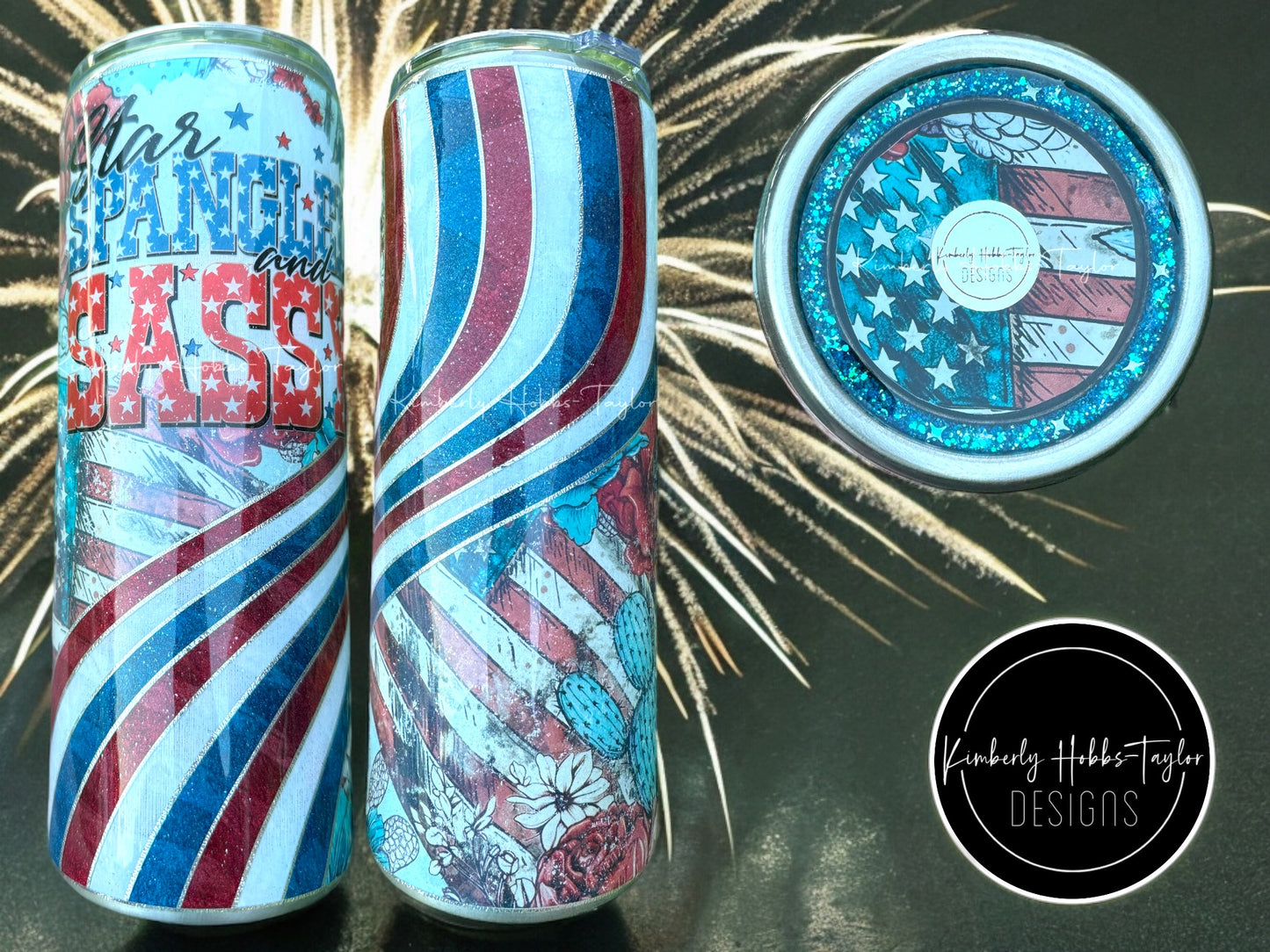 Star Spangled and Sassy tumbler - 24oz