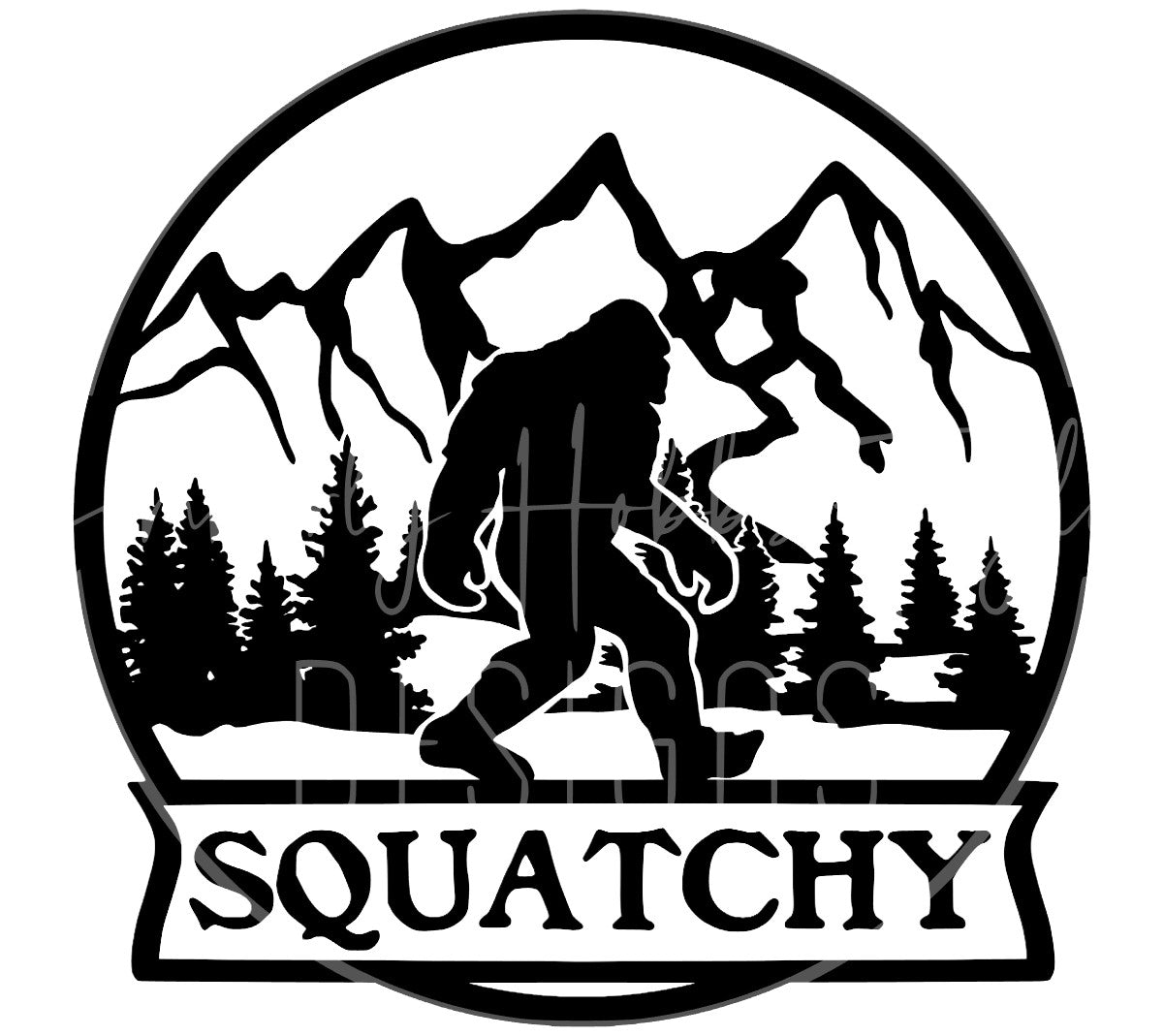 Bigfoot - Squatchy Squatch Decal