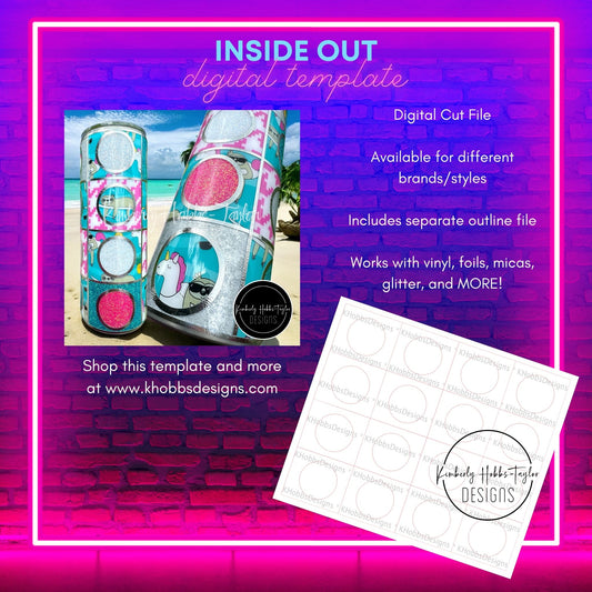 Inside Out Template for Tipsy Magnolia 24 Plump - Digital Cut File Only