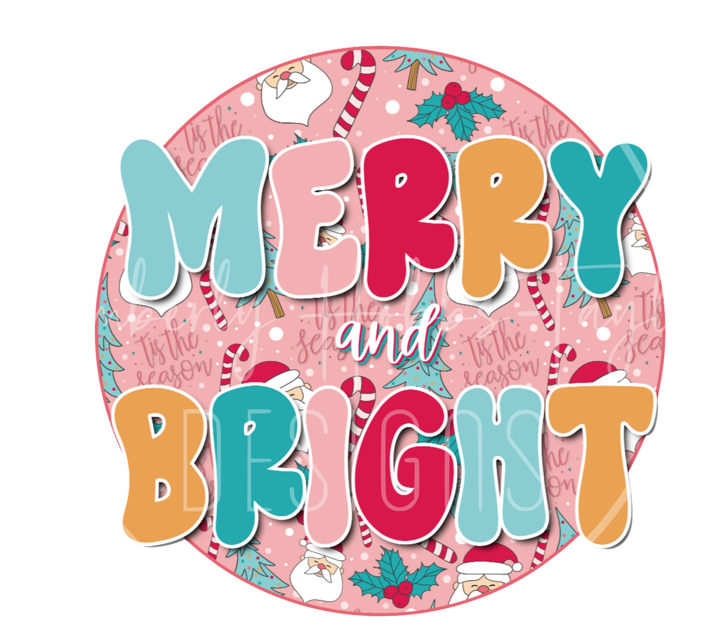 Merry and Bright_Tis the Season decal
