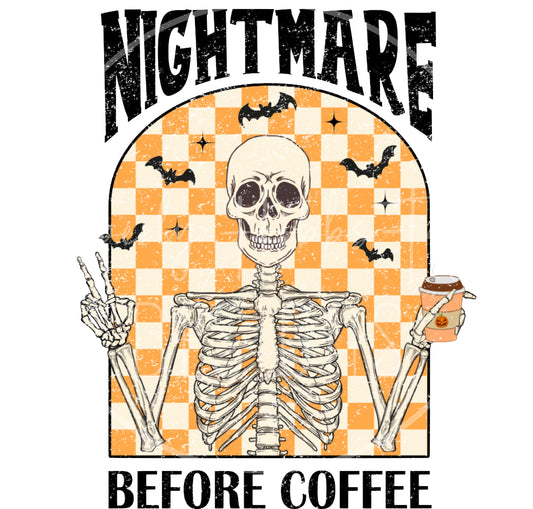 Nightmare Before Coffee decal