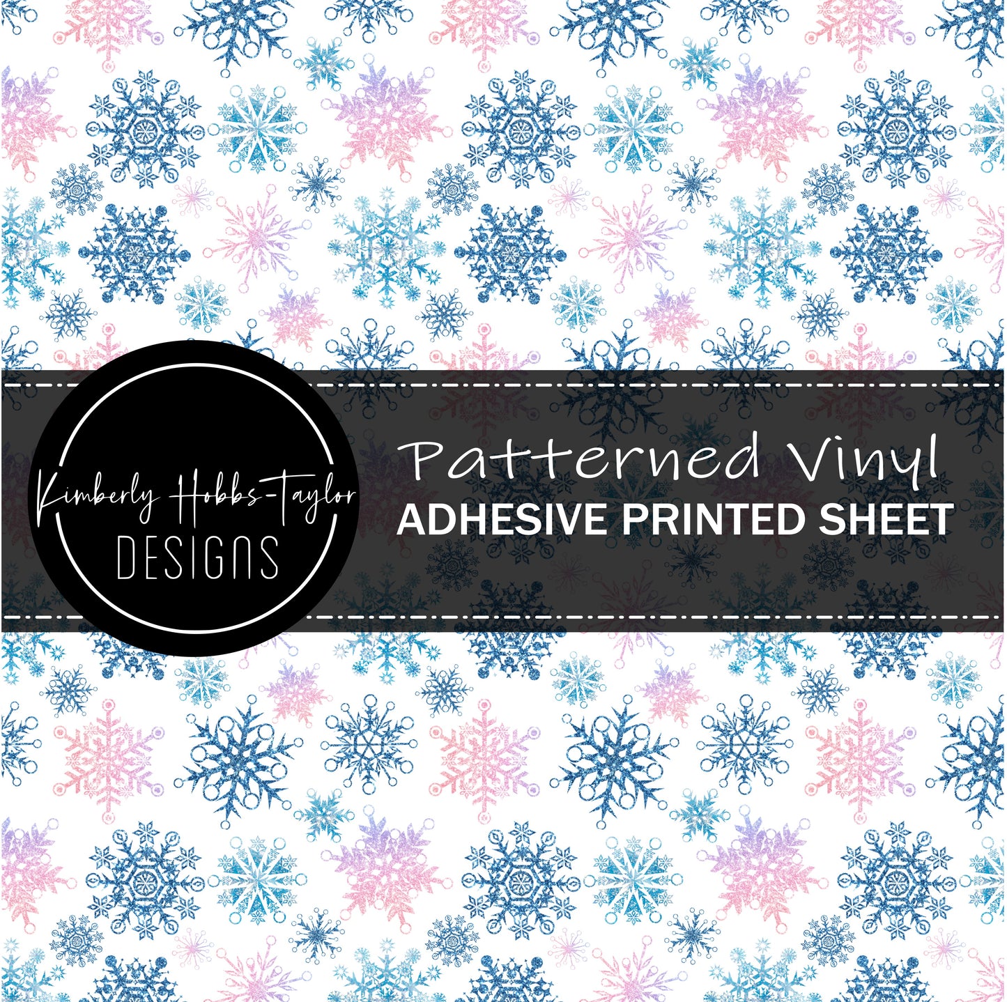 Pastel snowflakes A vinyl