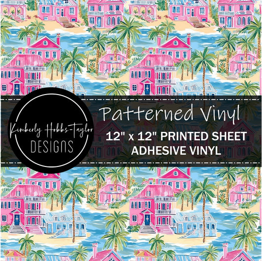 Pastel Beach Houses A vinyl