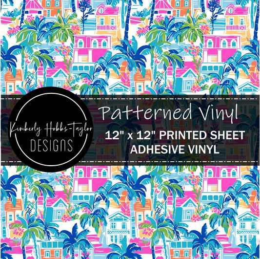 Pastel Beach Houses C vinyl