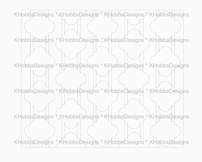 Quatrefoil Template for Craft Haven 20oz Skinny Straight - Digital Cut File Only