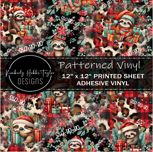 Slo Ho Ho_Sloth Christmas vinyl - KHobbs Exclusive