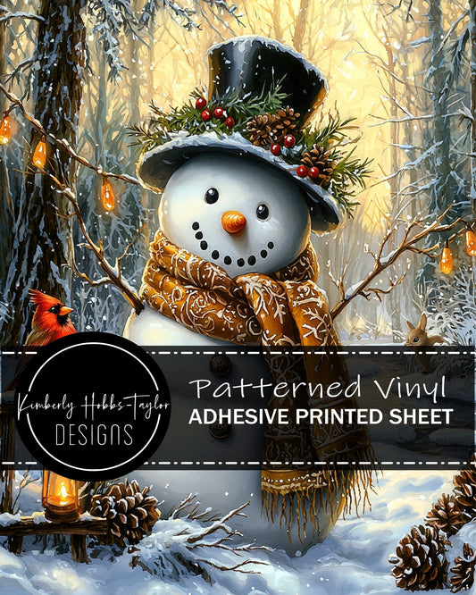 Snowman Scene C vinyl