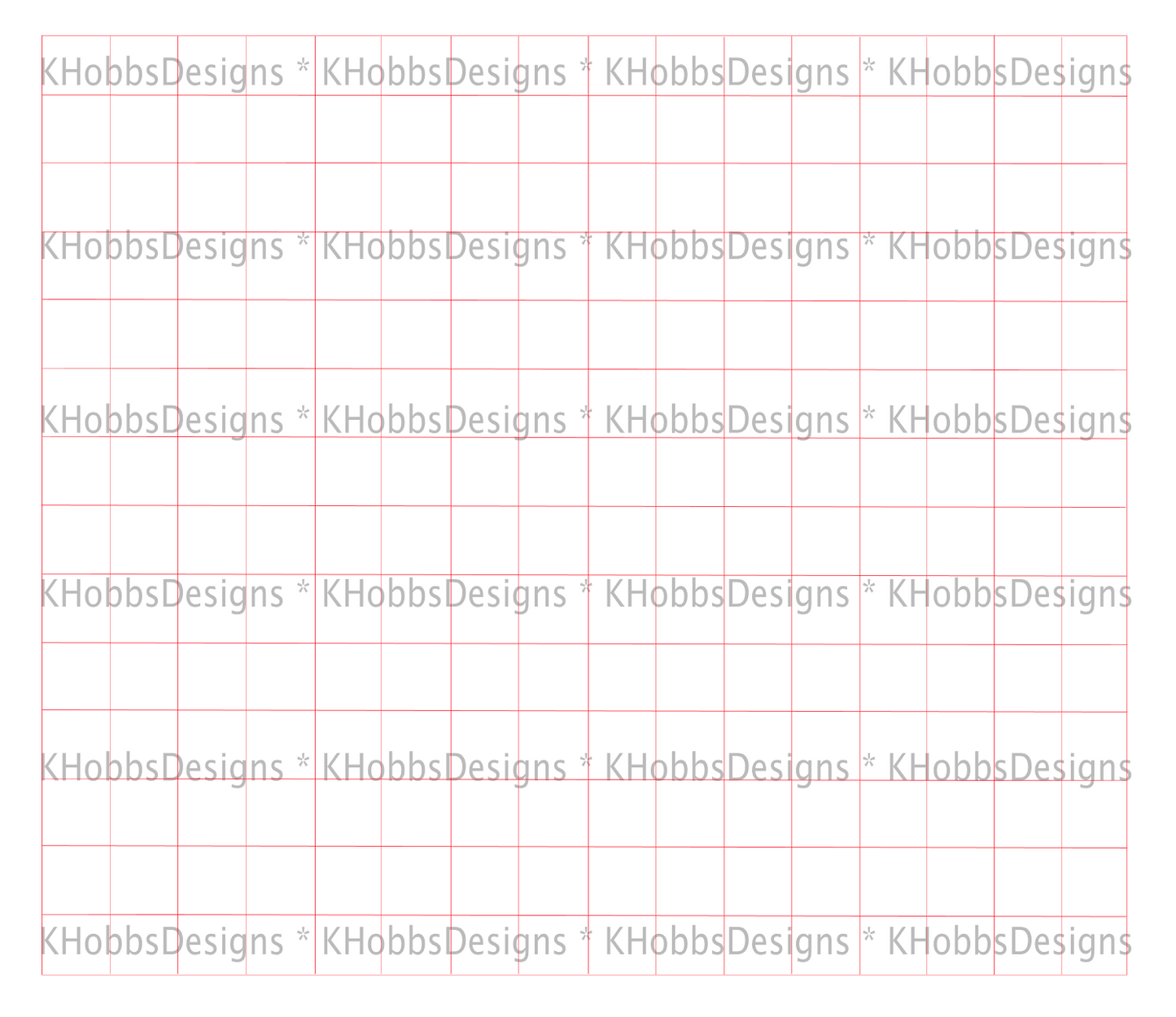 Full Plaid - Small Scale Template for HOGG 20 Skinny Straight - Digital Cut File Only