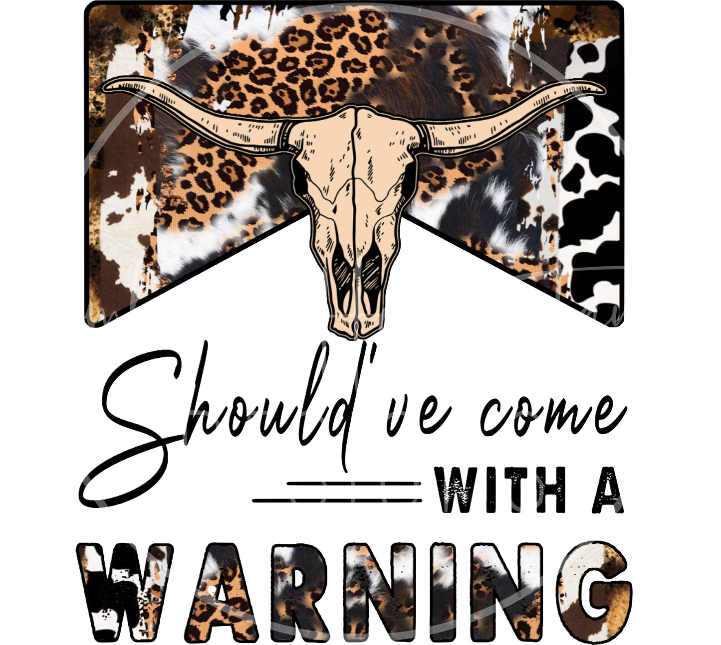 Come With A Warning decal