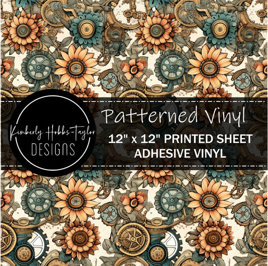 Steampunk Floral A vinyl