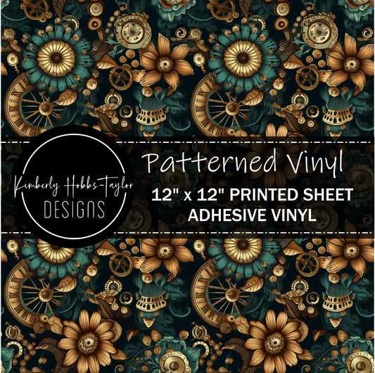 Steampunk Floral G vinyl