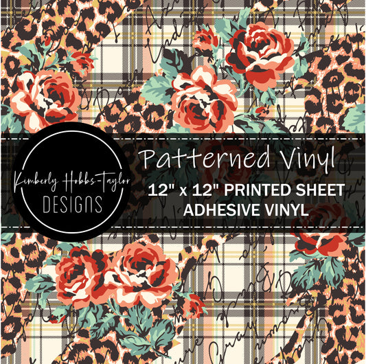 Wild Floral Leopard vinyl