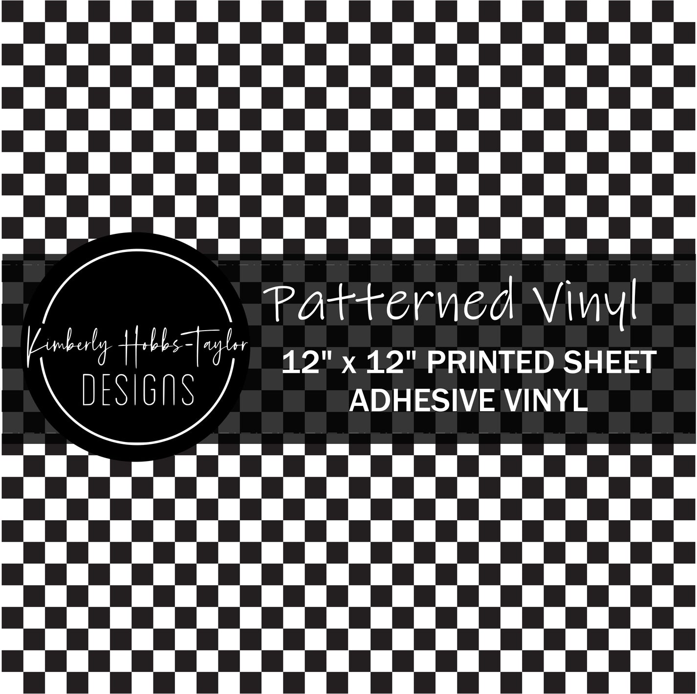 Checkerboard vinyl – Kimberly Hobbs-Taylor Designs